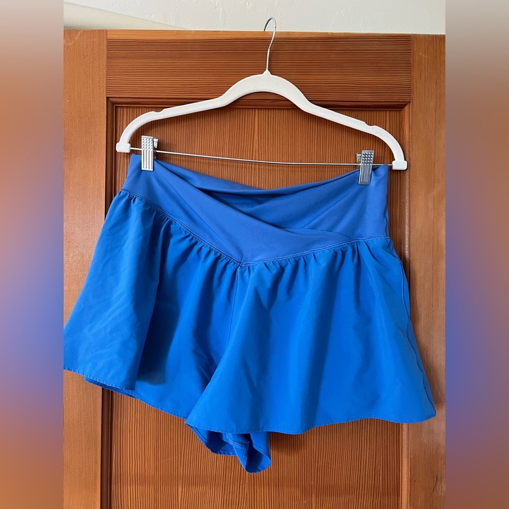 Blue aerie crossover shorts hot